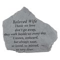 Berry Kay - Inc. Beloved Wife Those We Love - Memorial - 6.875 Inches x 5.5 Inches 15420